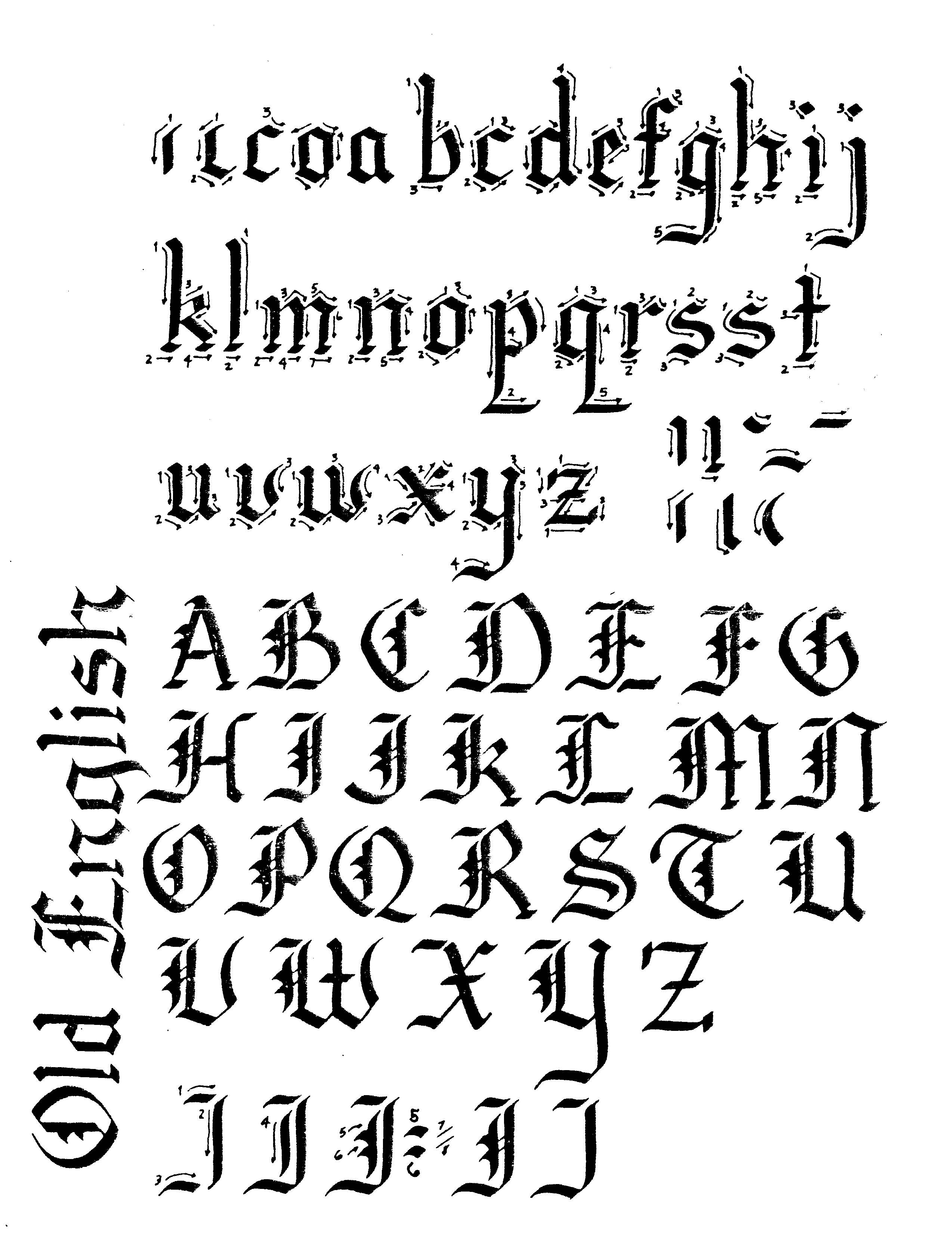 Old English Font Microsoft Word - digitalgirls